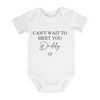 Can't Wait To Meet You Daddy Baby Announcement Bodysuit