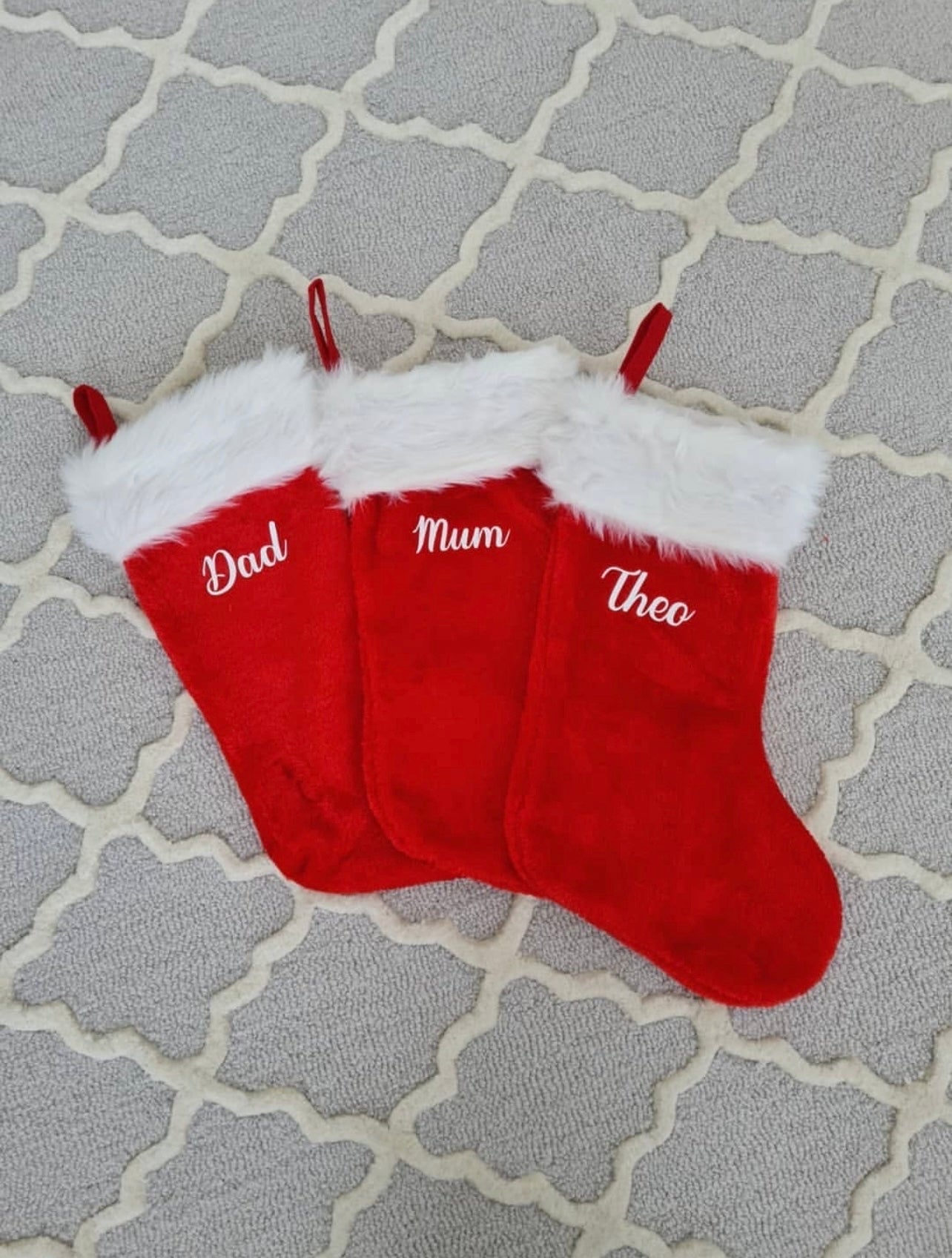 Red Christmas Luxe Stockings