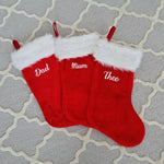 Red Christmas Luxe Stockings