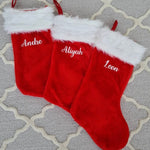 Red Christmas Luxe Stockings