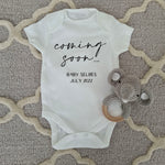 Coming Soon Baby Announcement Bodysuit